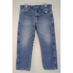 Wrangler Jeans Men 33 x 25 George Strait Cowboy‎ Cut Blue Denim Western Vintage